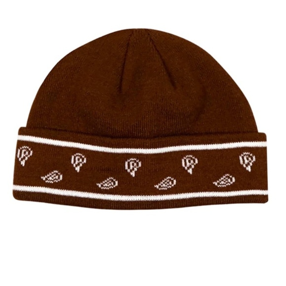 New🌟KATIKA -Paisley Jacquard Beanie - Brown